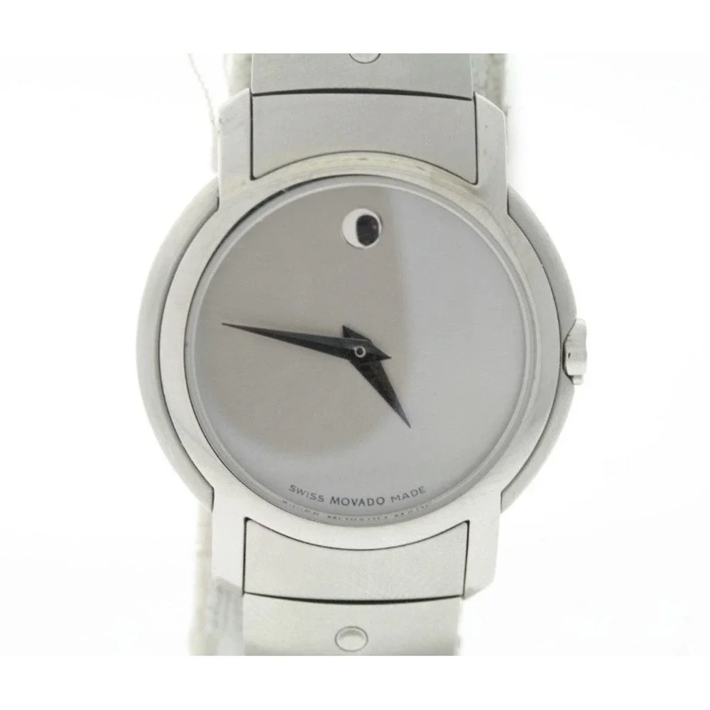 Ladies Movado 0605645 SL Stainless Steel Silver Dial Watch‎